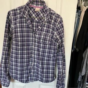 Mossimo Supply Co Plaid Women’s Button Down Shirt
